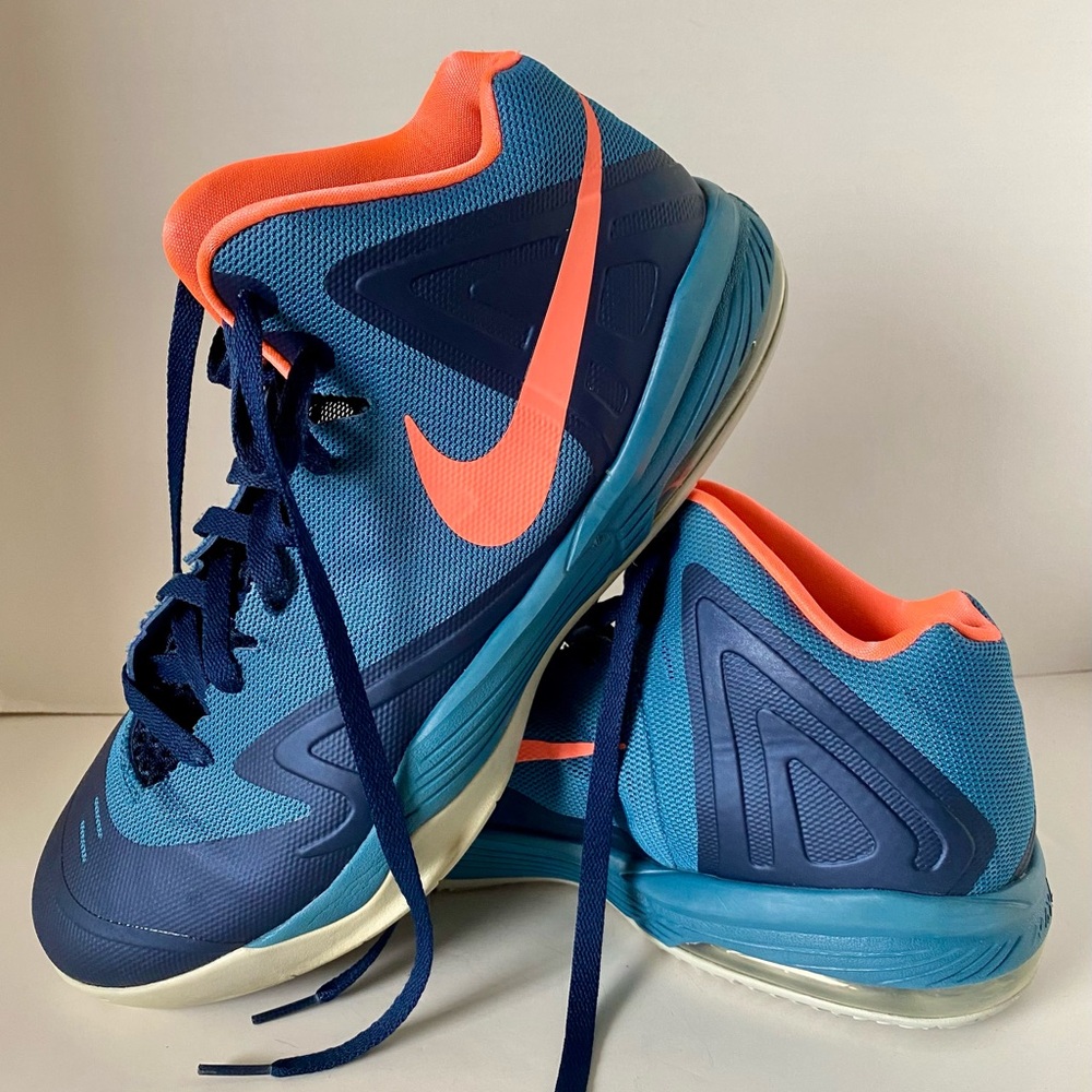 Nike Air Max Premiere Basketball Shoes 653638-484 Men's 12 Blue Mango Navy